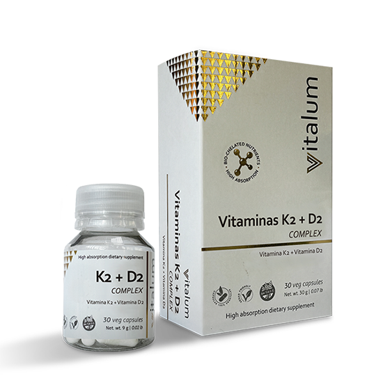 VITALUM VITAMINAS K2 + D2 COMPLEX 30 CAP