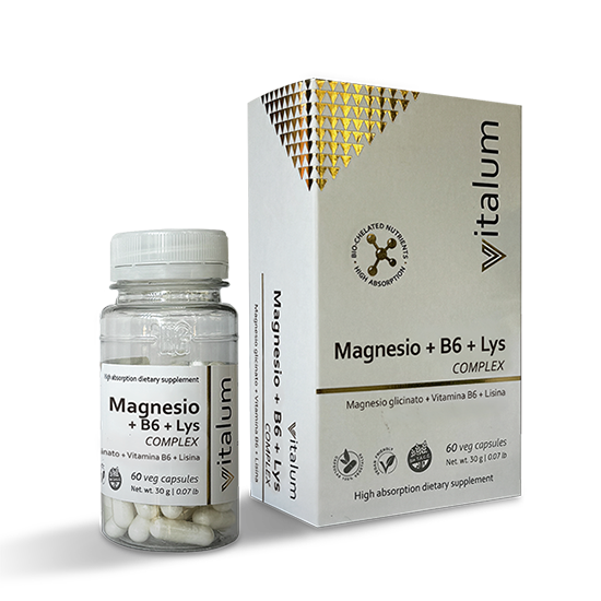 VITALUM MAGNECIO+B6+LISINA COMPLE 60 CAP